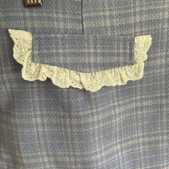 Western check jacket and mini skirt set with lace trim detail - Picture 8 of 11